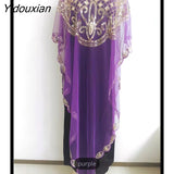 Yidouxian 2023 New Chiffon Sequins Beaded Fashion Casual Loose Dress 18 To 45 Spot Can Be Worn