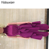 Yidouxian 2023 Miyake Folding Original New Temperament Loose Large Size Suit A Word High Collar Two Wear Green Purple Orange Black